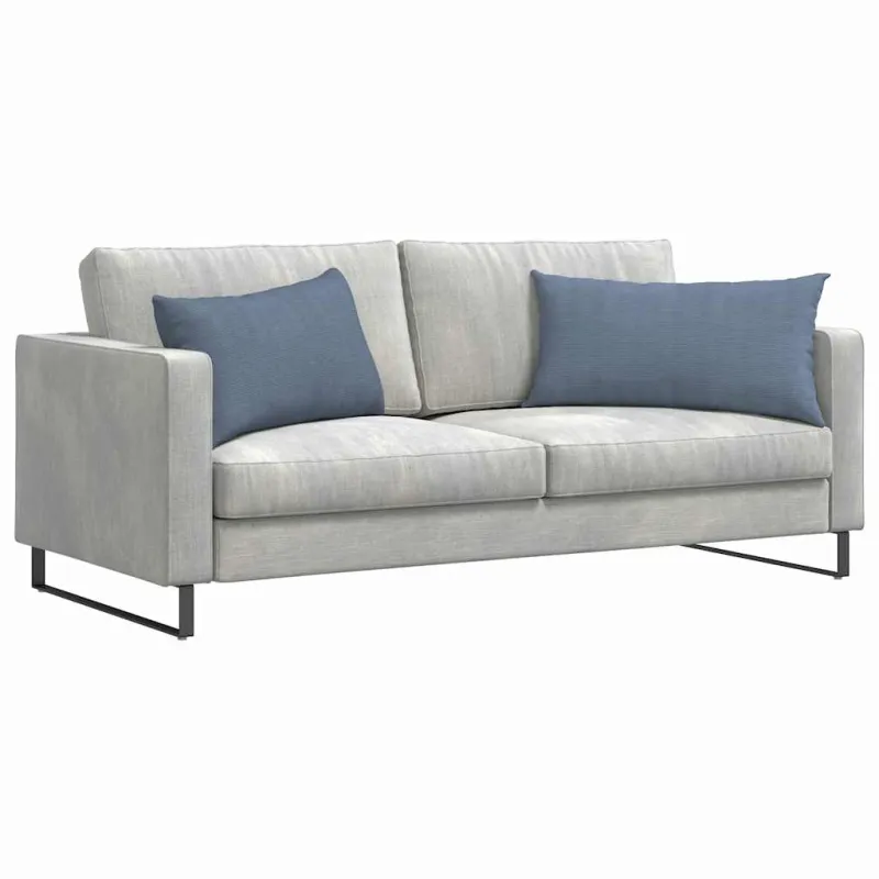 Sofa Pagalvės 2 pcs Mėlyna 80 x 40 cm Kordūrinis audinys