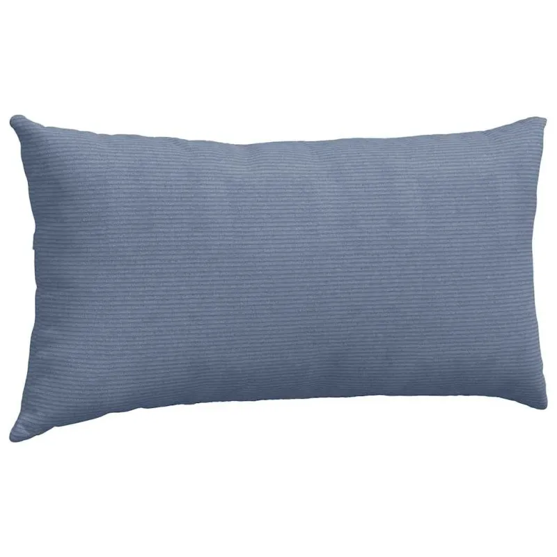 Sofa Pagalvės 2 pcs Mėlyna 80 x 40 cm Kordūrinis audinys