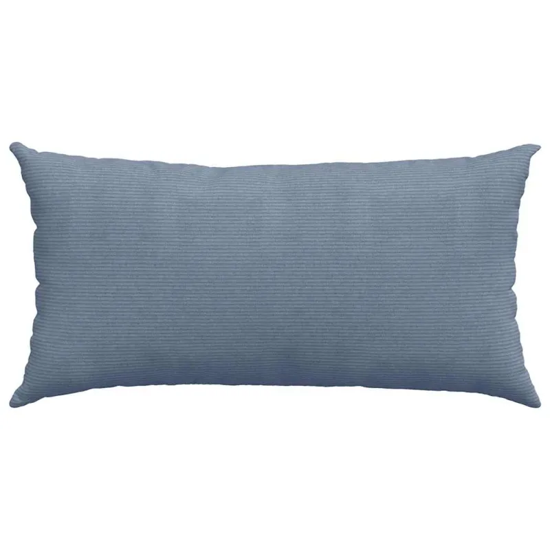 Sofa Pagalvės 2 pcs Mėlyna 80 x 40 cm Kordūrinis audinys