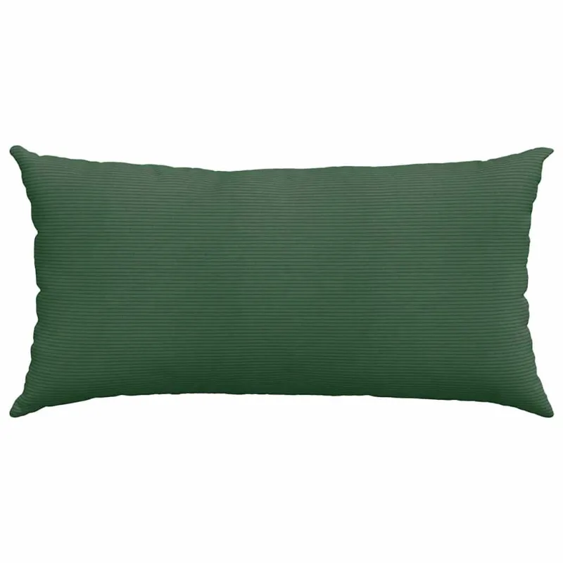 Sofa Pagalvės 2 pcs Tamsiai žalia 80 x 40 cm Kordūrinis audinys