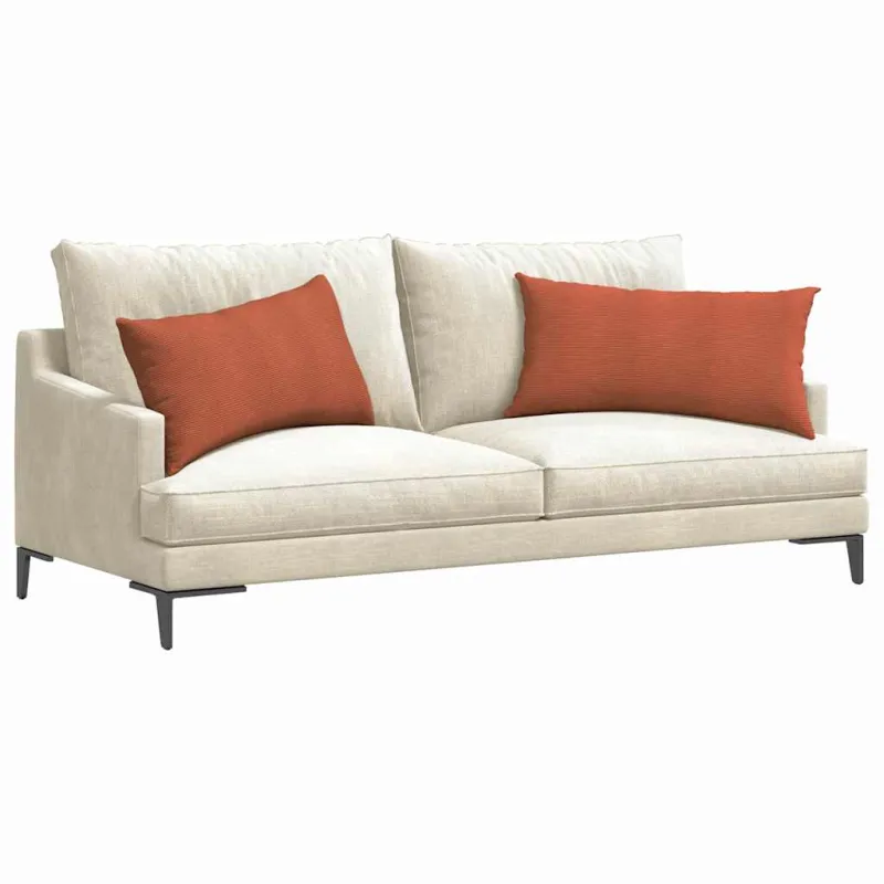 Sofa Pagalvės 2 pcs Raudona oranžinė 80 x 40 cm