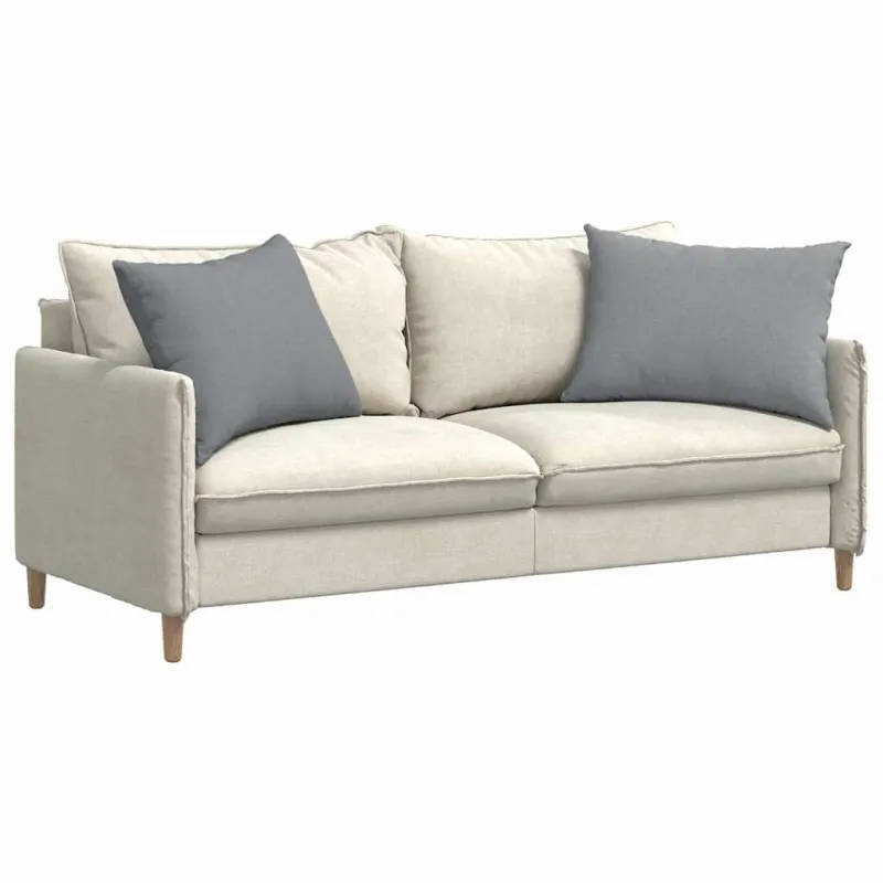 Sofa Pagalvės 2 pcs Šviesiai pilka 70 x 50 cm audinys