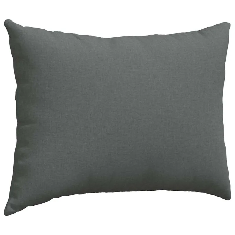 Sofa Pagalvės 2 pcs Tamsiai pilka 70 x 50 cm audinys