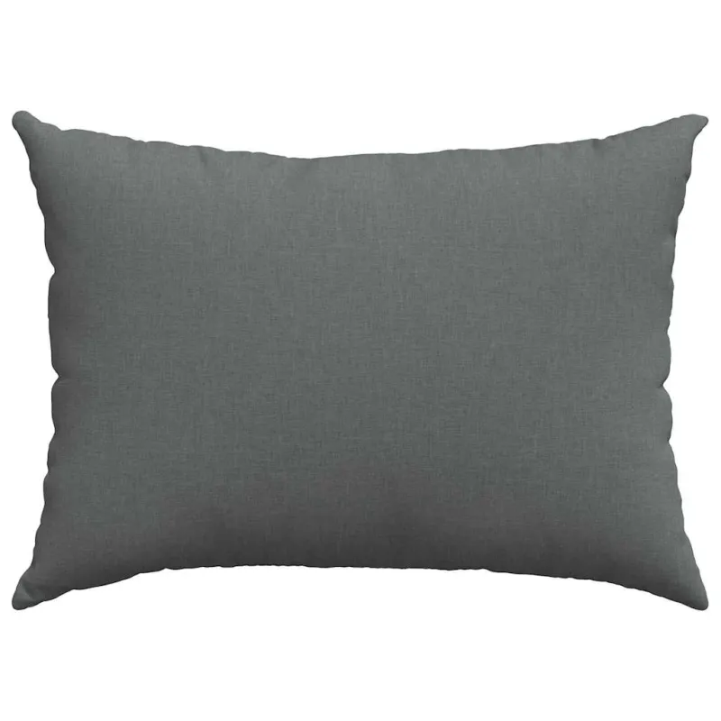 Sofa Pagalvės 2 pcs Tamsiai pilka 70 x 50 cm audinys