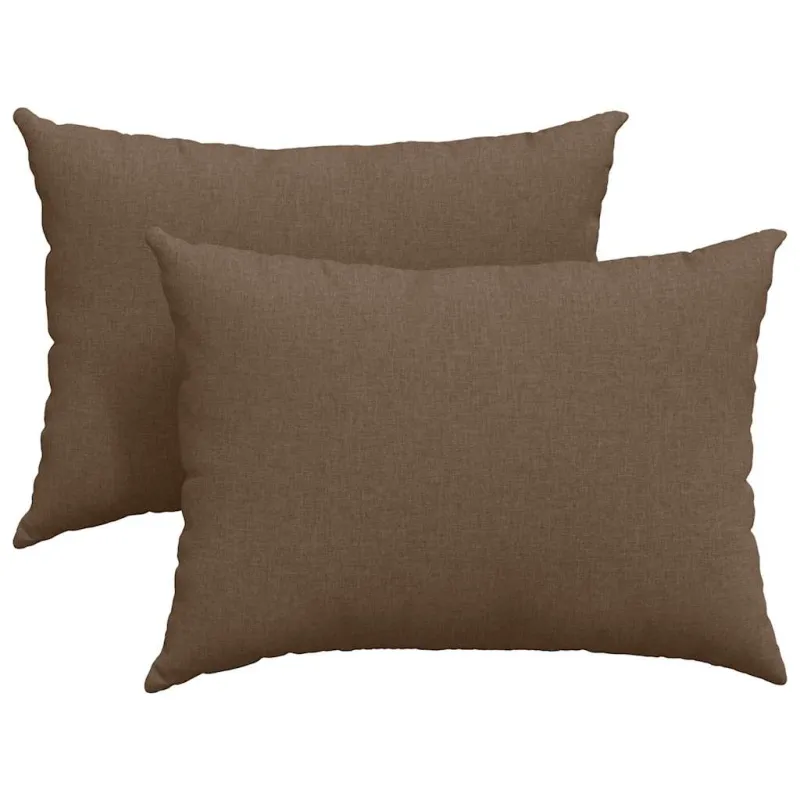 Sofa Pagalvės 2 pcs Ruda 70 x 50 cm audinys