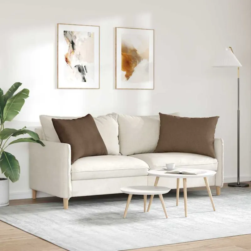 Sofa Pagalvės 2 pcs Ruda 70 x 50 cm audinys