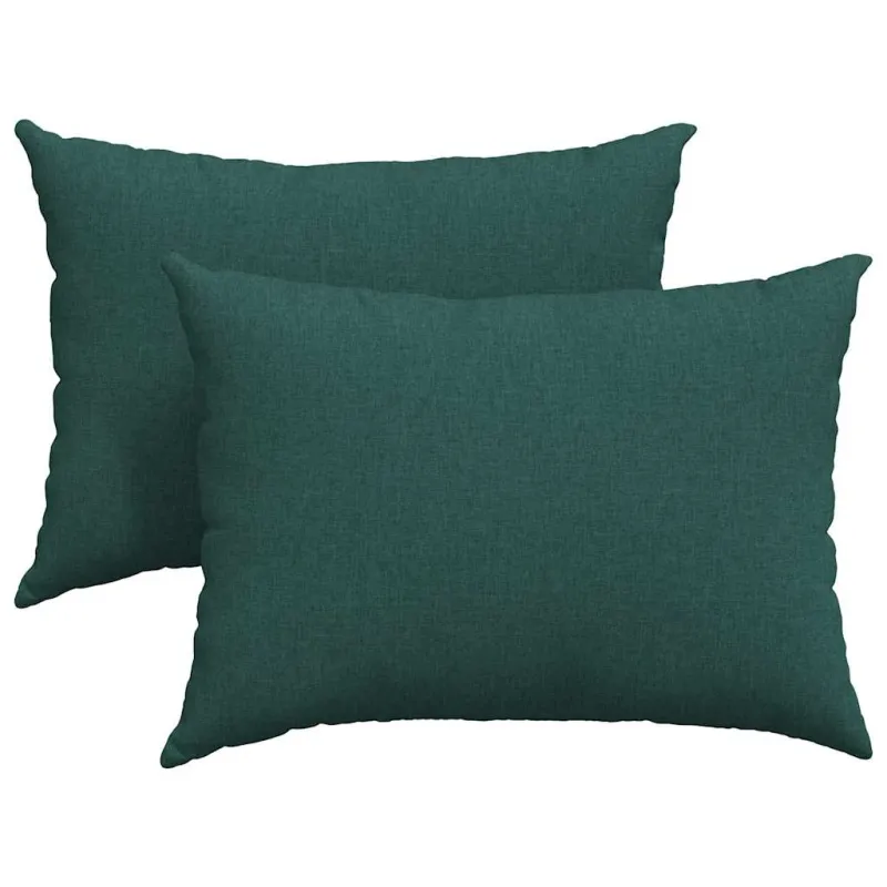 Sofa Pagalvės 2 pcs Tamsiai žalia 70 x 50 cm audinys