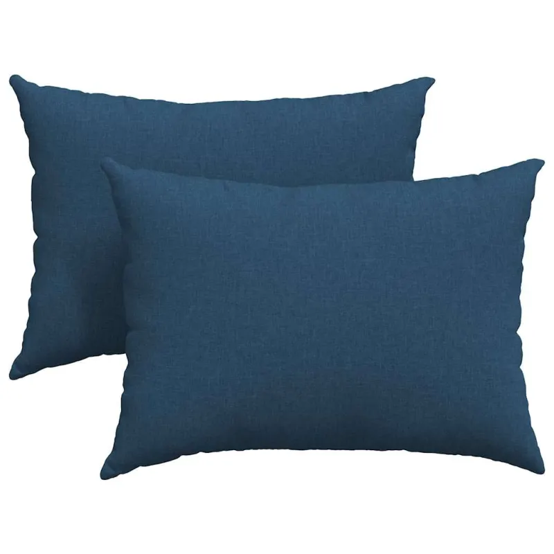 Sofa Pagalvės 2 pcs Mėlyna 70 x 50 cm audinys