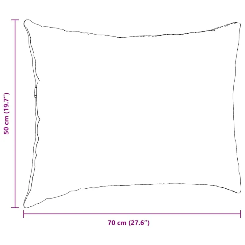 Sofa Pagalvės 2 pcs Balta 70 x 50 cm audinys