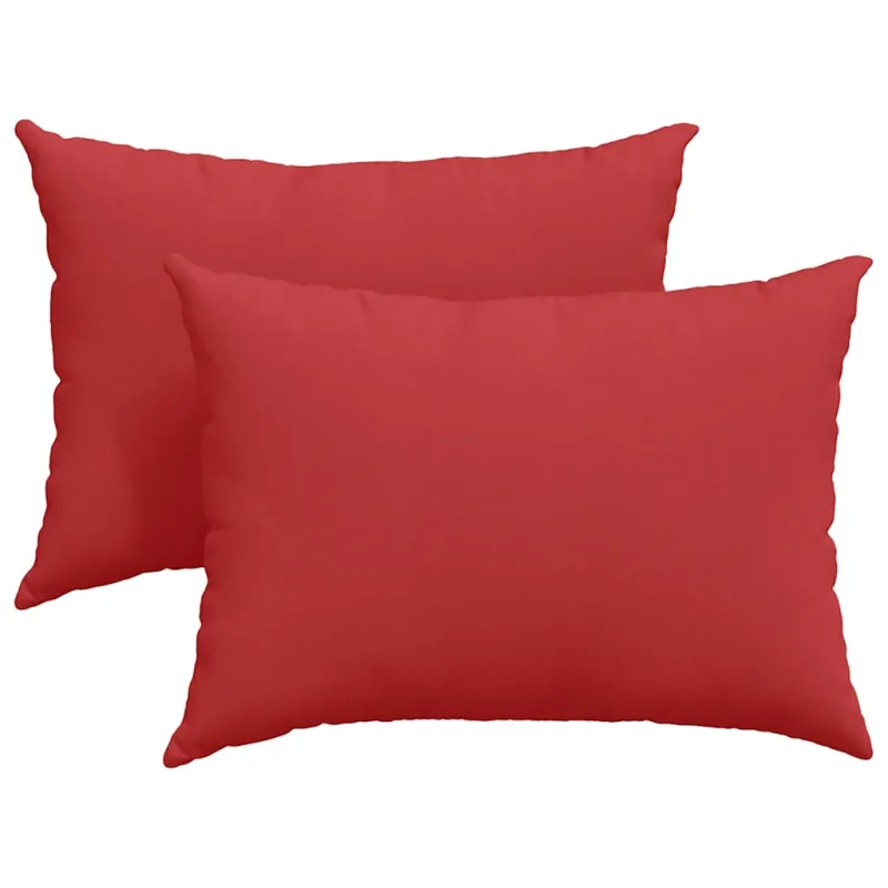 Sofa Pagalvės 2 pcs Raudona 70 x 50 cm audinys