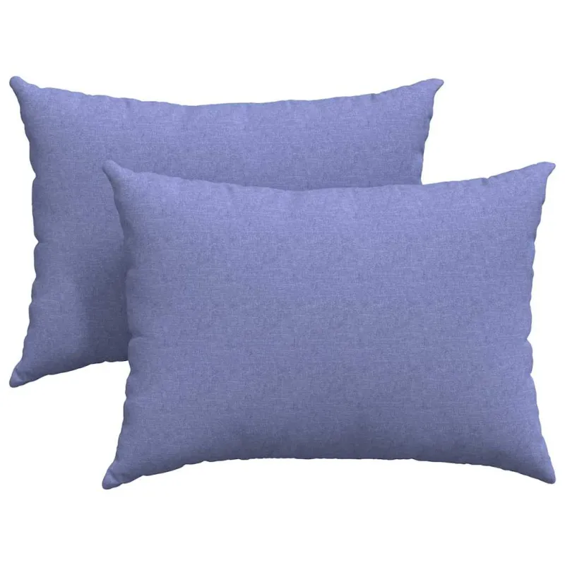 Sofa Pagalvės 2 pcs Džinsinės mėlynos 70 x 50 cm audinys