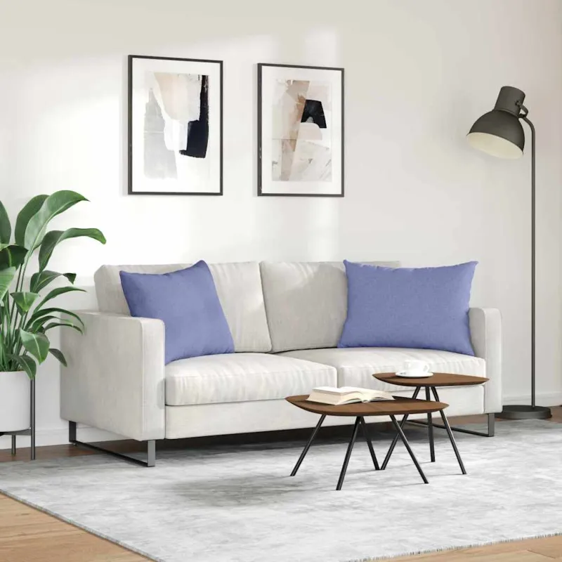 Sofa Pagalvės 2 pcs Džinsinės mėlynos 70 x 50 cm audinys