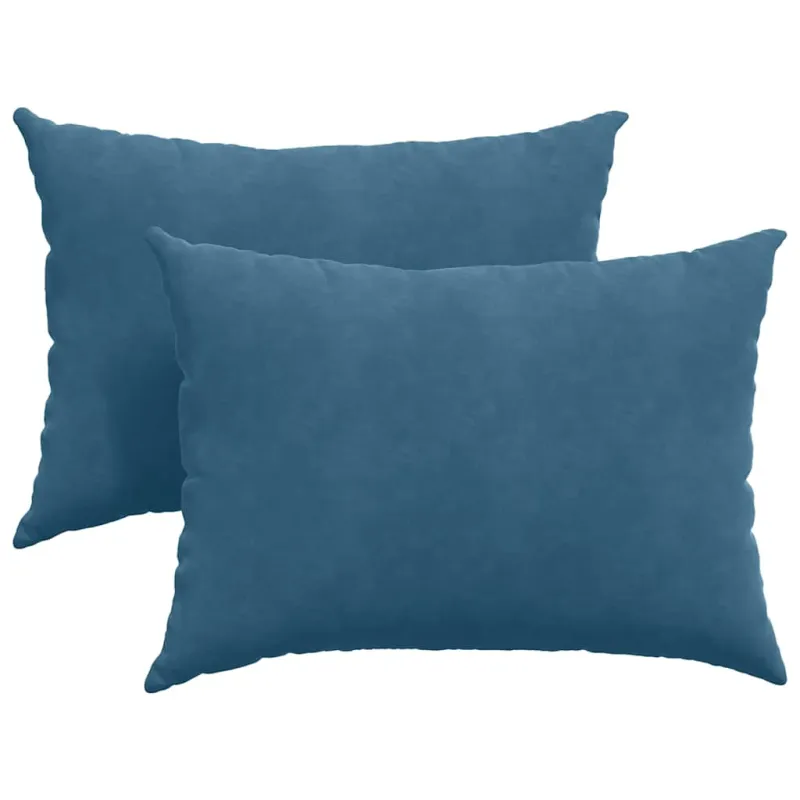 Sofa Pagalvės 2 pcs Mėlyna 70 x 50 cm Kordūrinis audinys