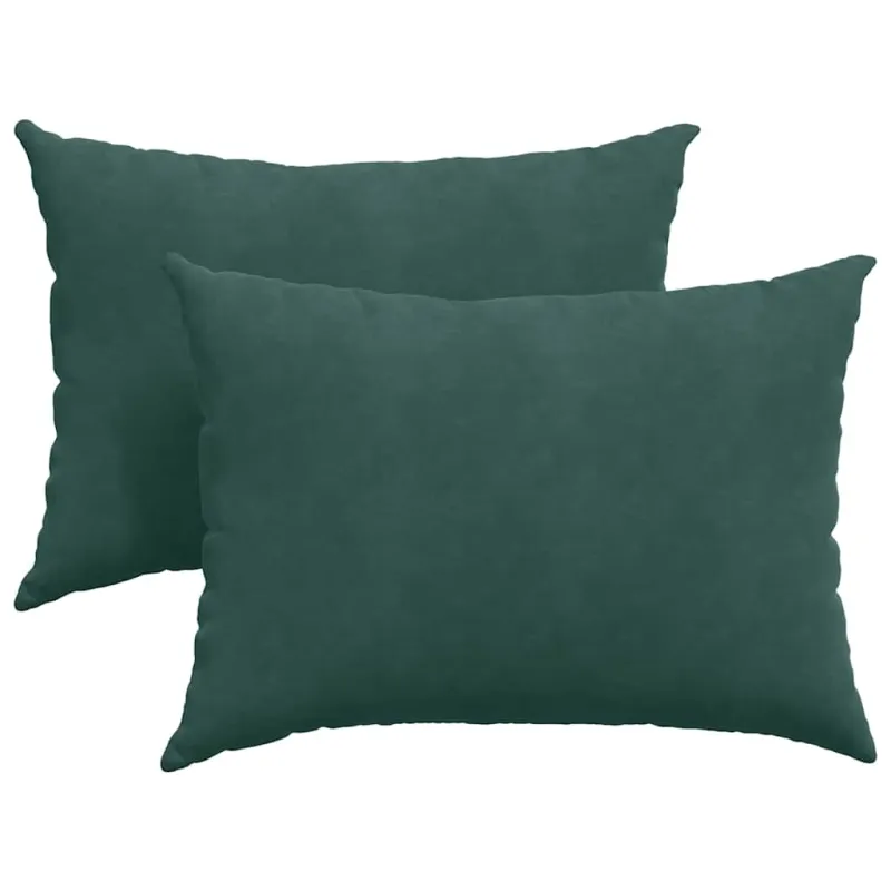 Sofa Pagalvės 2 pcs Tamsiai žalia 70 x 50 cm Kordūrinis audinys