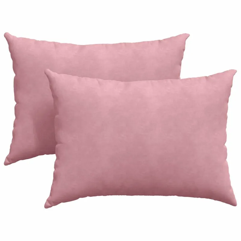 Sofa Pagalvės 2 pcs Rožinė 70 x 50 cm Kordūrinis audinys