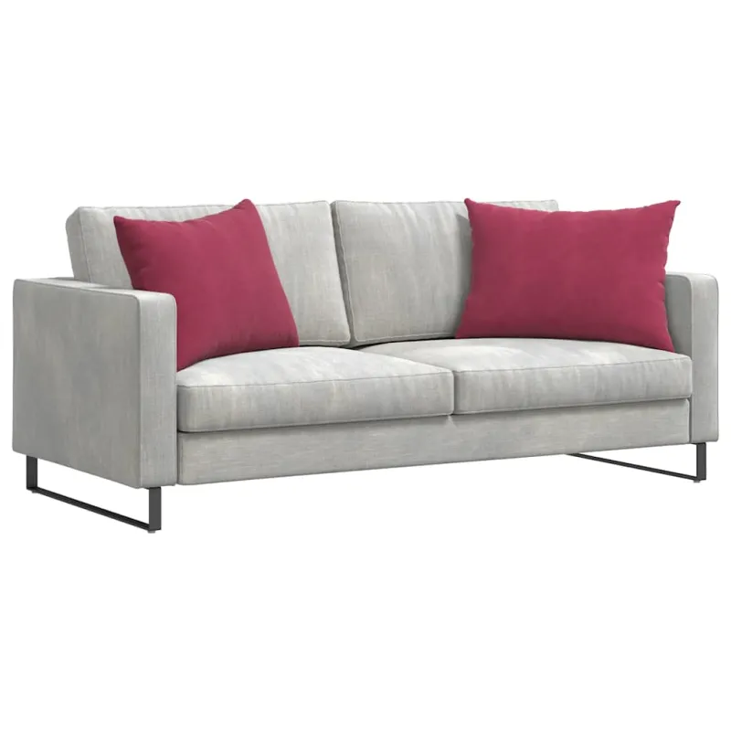 Sofa Pagalvės 2 pcs Vyno raudona 70 x 50 cm Kordūrinis audinys