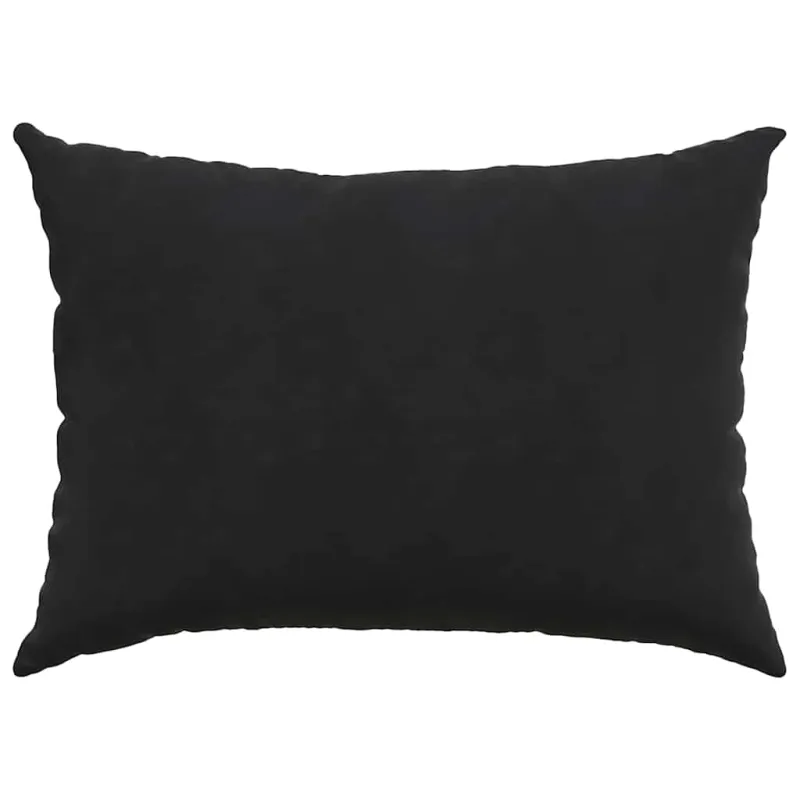 Sofa Pagalvės 2 pcs Juoda 70 x 50 cm Kordūrinis audinys