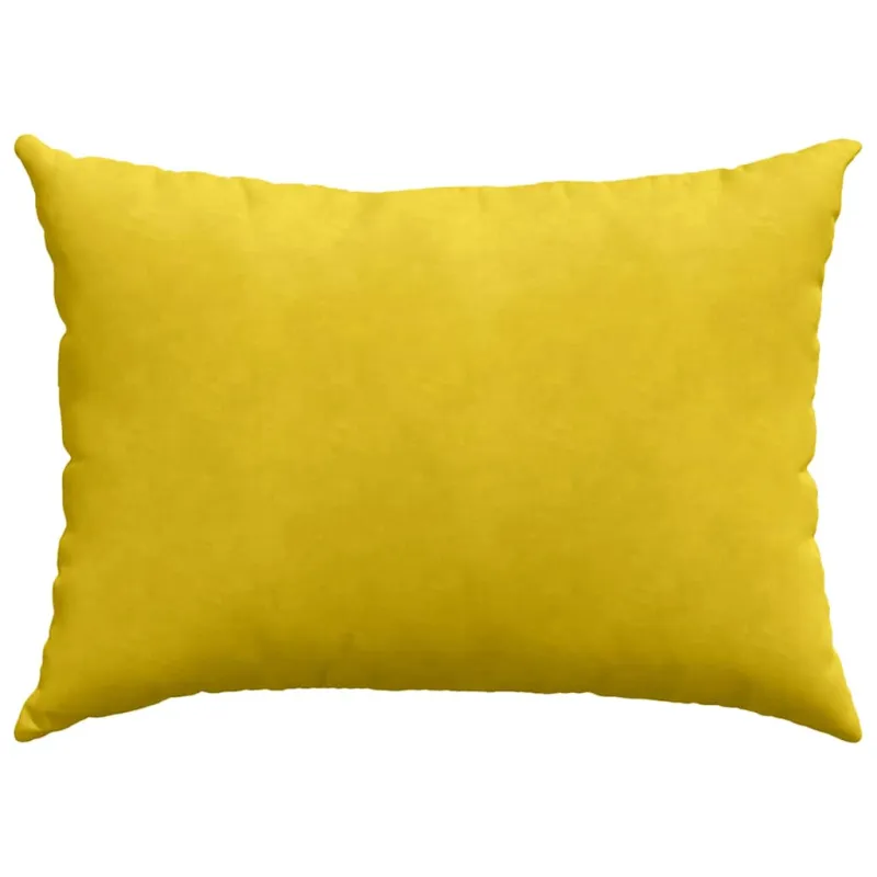 Sofa Pagalvės 2 pcs Geltona 70 x 50 cm Kordūrinis audinys