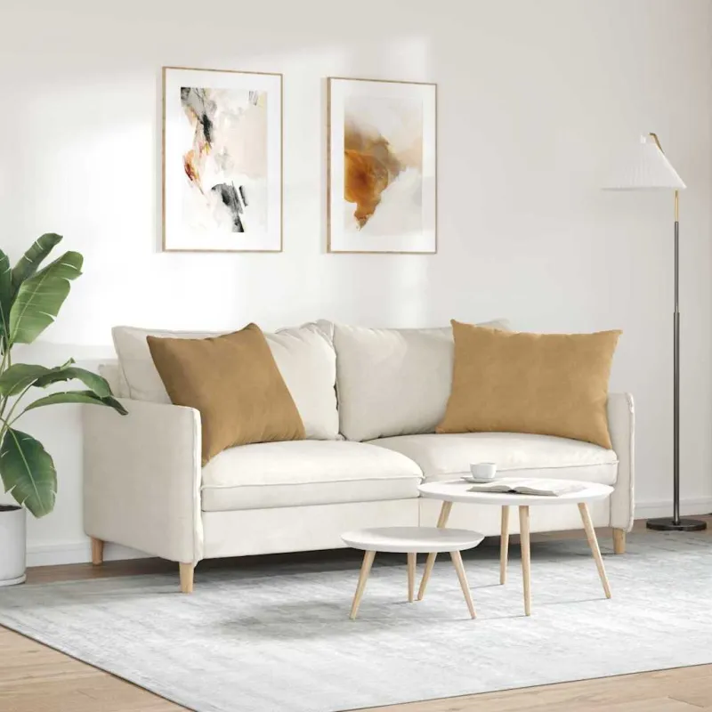 Sofa Pagalvės 2 pcs Ruda 70 x 50 cm Kordūrinis audinys