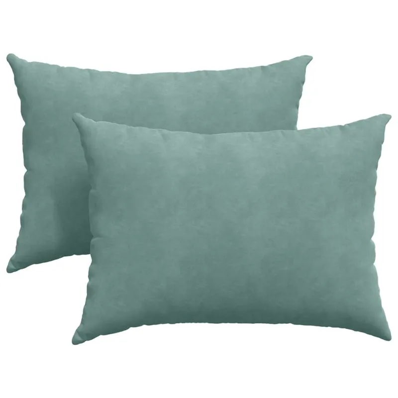 Sofa Pagalvės 2 pcs Jūrinė žalia 70 x 50 cm Kordūrinis audinys