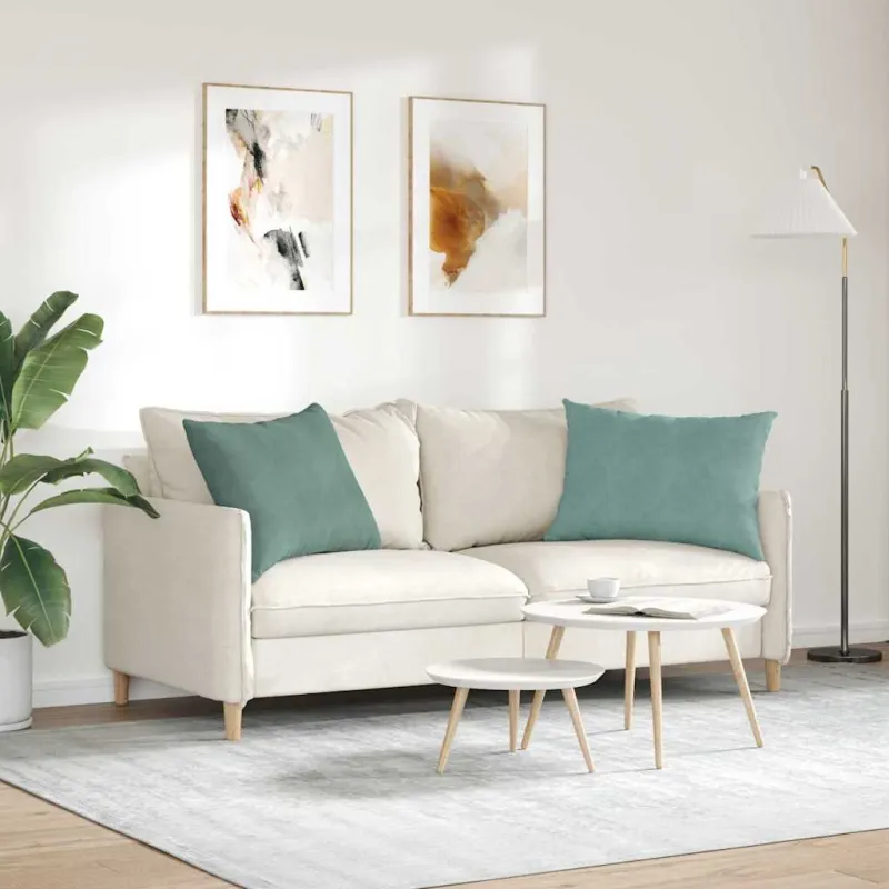 Sofa Pagalvės 2 pcs Jūrinė žalia 70 x 50 cm Kordūrinis audinys