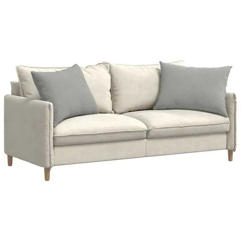 Sofa Pagalvės 2 pcs Šviesiai pilka 70 x 50 cm audinys