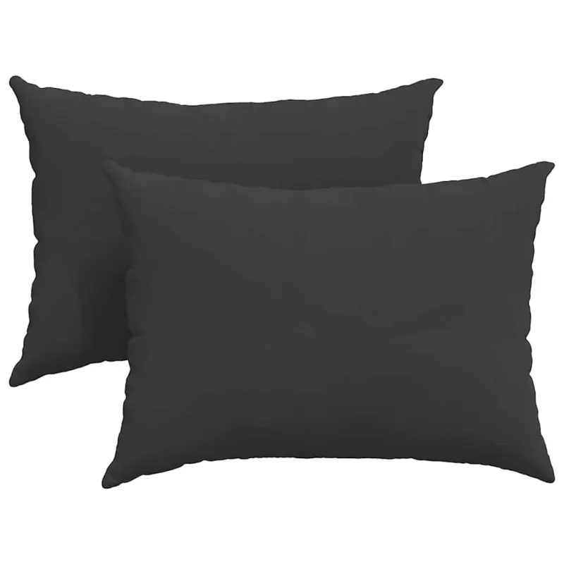 Sofa Pagalvės 2 pcs Juoda 70 x 50 cm audinys