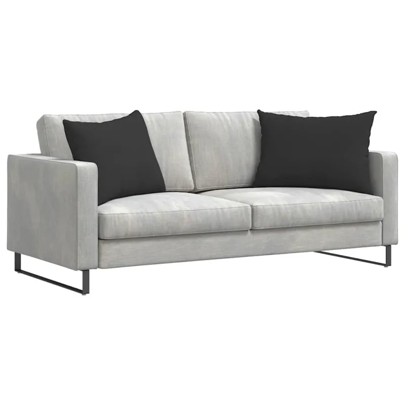 Sofa Pagalvės 2 pcs Juoda 70 x 50 cm audinys