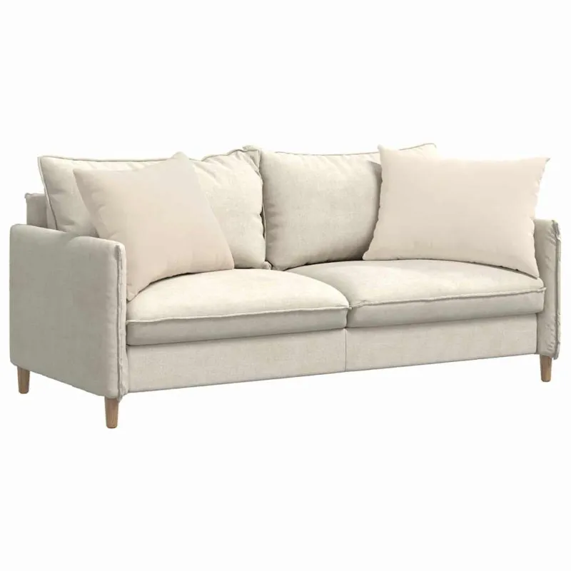 Sofa Pagalvės 2 pcs Smėlio 70 x 50 cm audinys