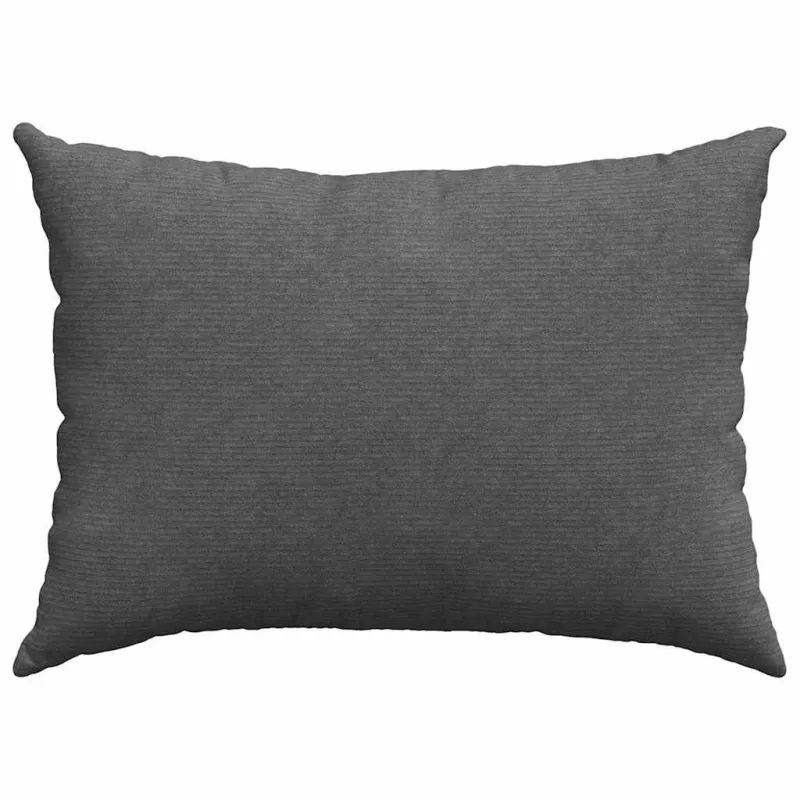 Sofa Pagalvės 2 pcs Tamsiai pilka 70 x 50 cm Kordūrinis audinys