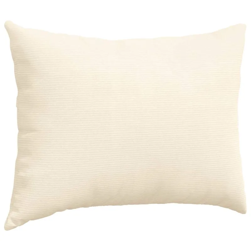 Sofa Pagalvės 2 pcs Kreminė 70 x 50 cm Kordūrinis audinys