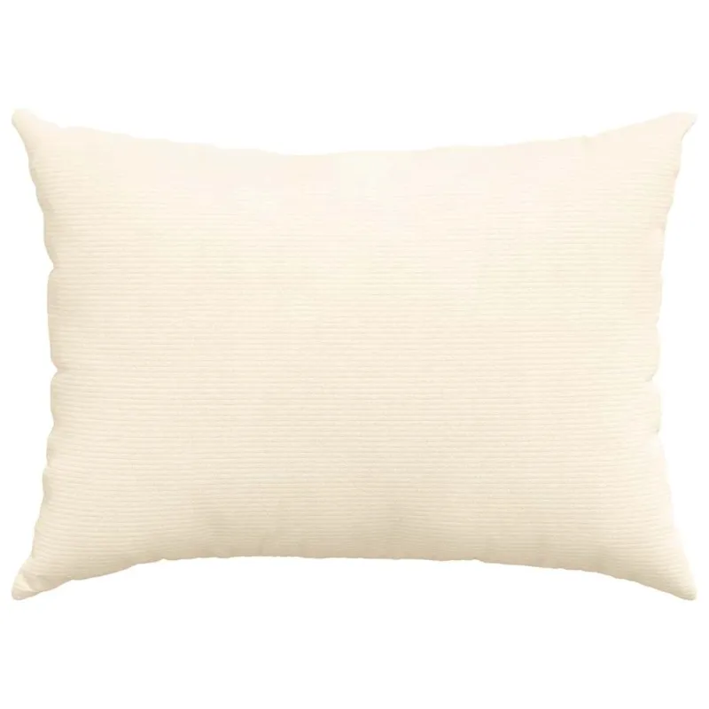 Sofa Pagalvės 2 pcs Kreminė 70 x 50 cm Kordūrinis audinys
