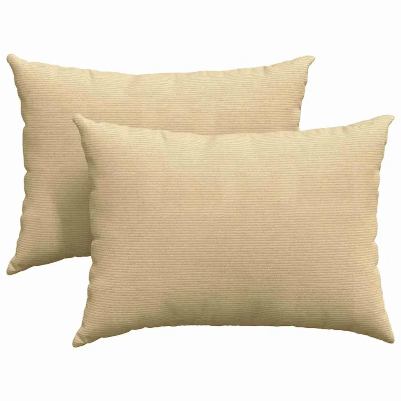 Sofa Pagalvės 2 pcs Pilkai žalia 70 x 50 cm Kordūrinis audinys