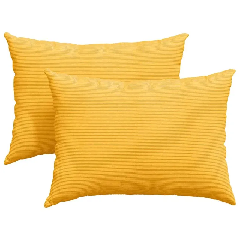 Sofa Pagalvės 2 pcs Šviesi geltona 70 x 50 cm