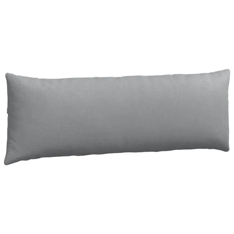Sofa Pagalvės 2 pcs Šviesiai pilka 120 x 40 cm audinys
