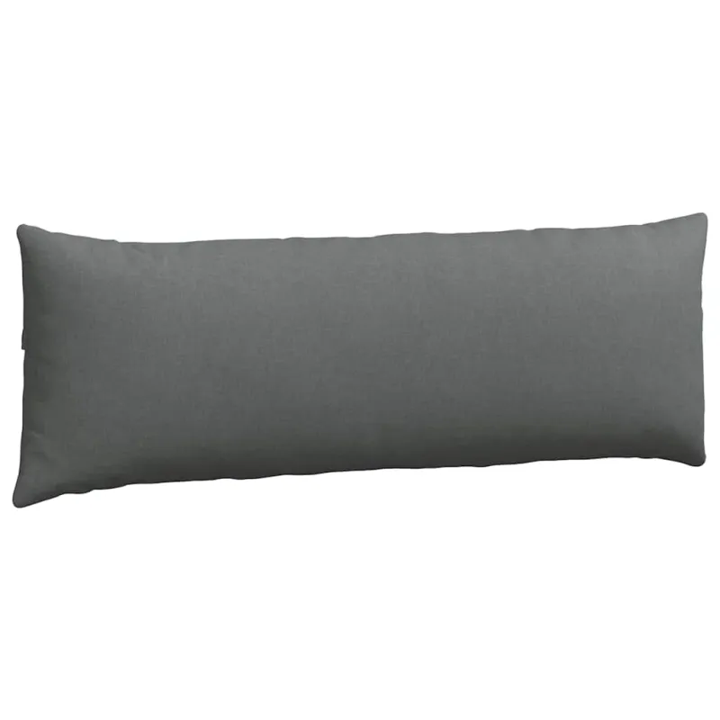 Sofa Pagalvės 2 pcs Tamsiai pilka 120 x 40 cm audinys