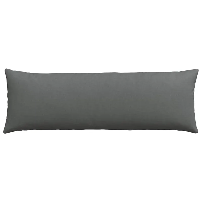 Sofa Pagalvės 2 pcs Tamsiai pilka 120 x 40 cm audinys