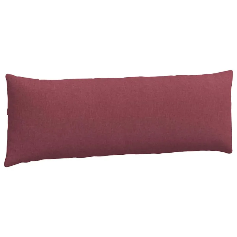 Sofa Pagalvės 2 pcs Vyno raudona 120 x 40 cm audinys