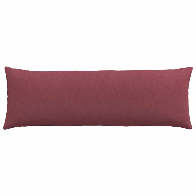 Sofa Pagalvės 2 pcs Vyno raudona 120 x 40 cm audinys