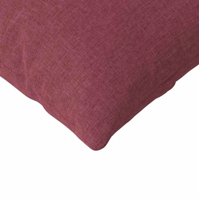 Sofa Pagalvės 2 pcs Vyno raudona 120 x 40 cm audinys