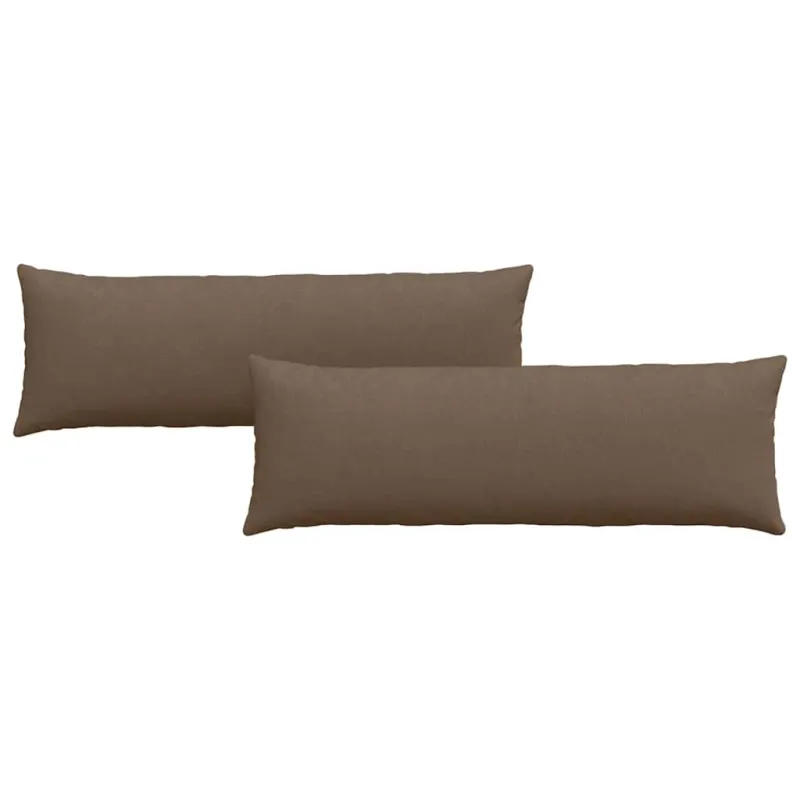 Sofa Pagalvės 2 pcs Ruda 120 x 40 cm audinys