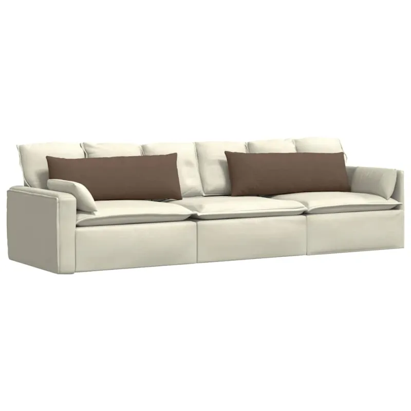 Sofa Pagalvės 2 pcs Ruda 120 x 40 cm audinys