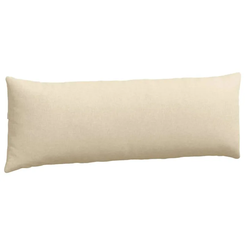 Sofa Pagalvės 2 pcs Kreminė 120 x 40 cm audinys