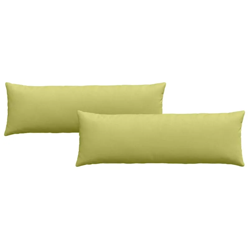 Sofa Pagalvės 2 pcs Šviesiai žalia 120 x 40 cm audinys