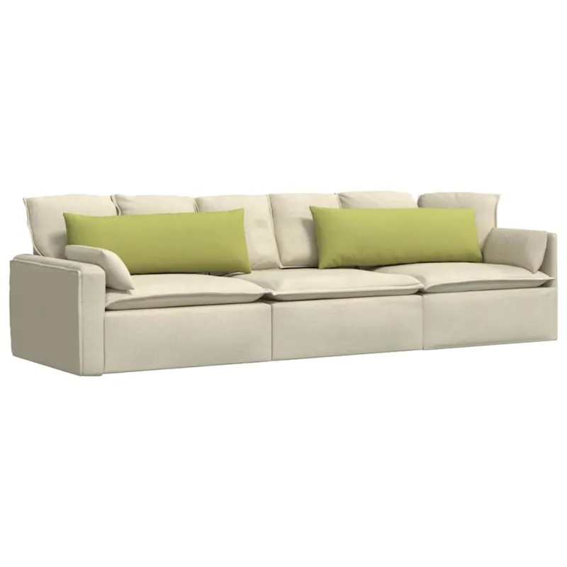 Sofa Pagalvės 2 pcs Šviesiai žalia 120 x 40 cm audinys