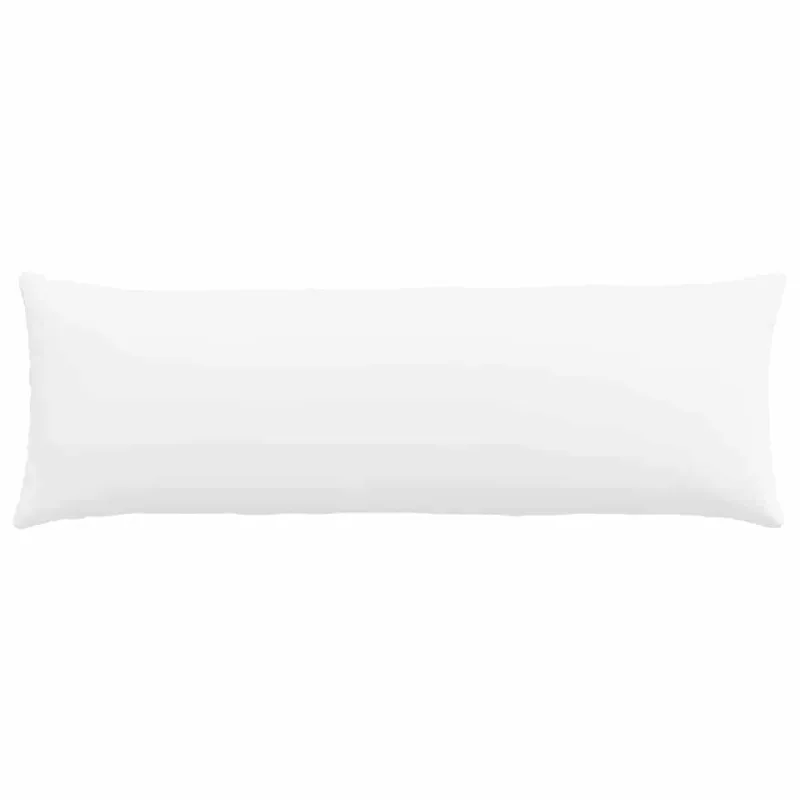 Sofa Pagalvės 2 pcs Balta 120 x 40 cm audinys