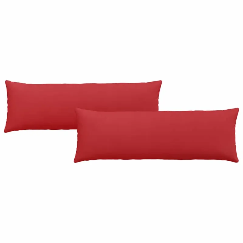 Sofa Pagalvės 2 pcs Raudona 120 x 40 cm audinys