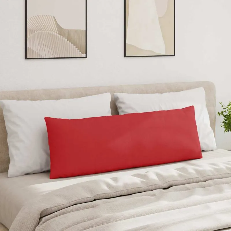 Sofa Pagalvės 2 pcs Raudona 120 x 40 cm audinys