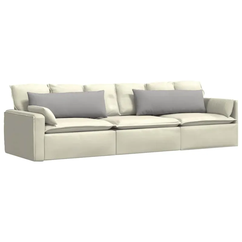 Sofa Pagalvės 2 pcs Debesų pilka 120 x 40 cm audinys