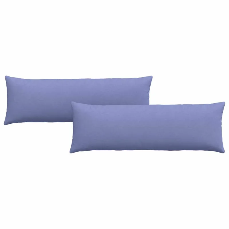 Sofa Pagalvės 2 pcs Džinsinės mėlynos 120 x 40 cm audinys